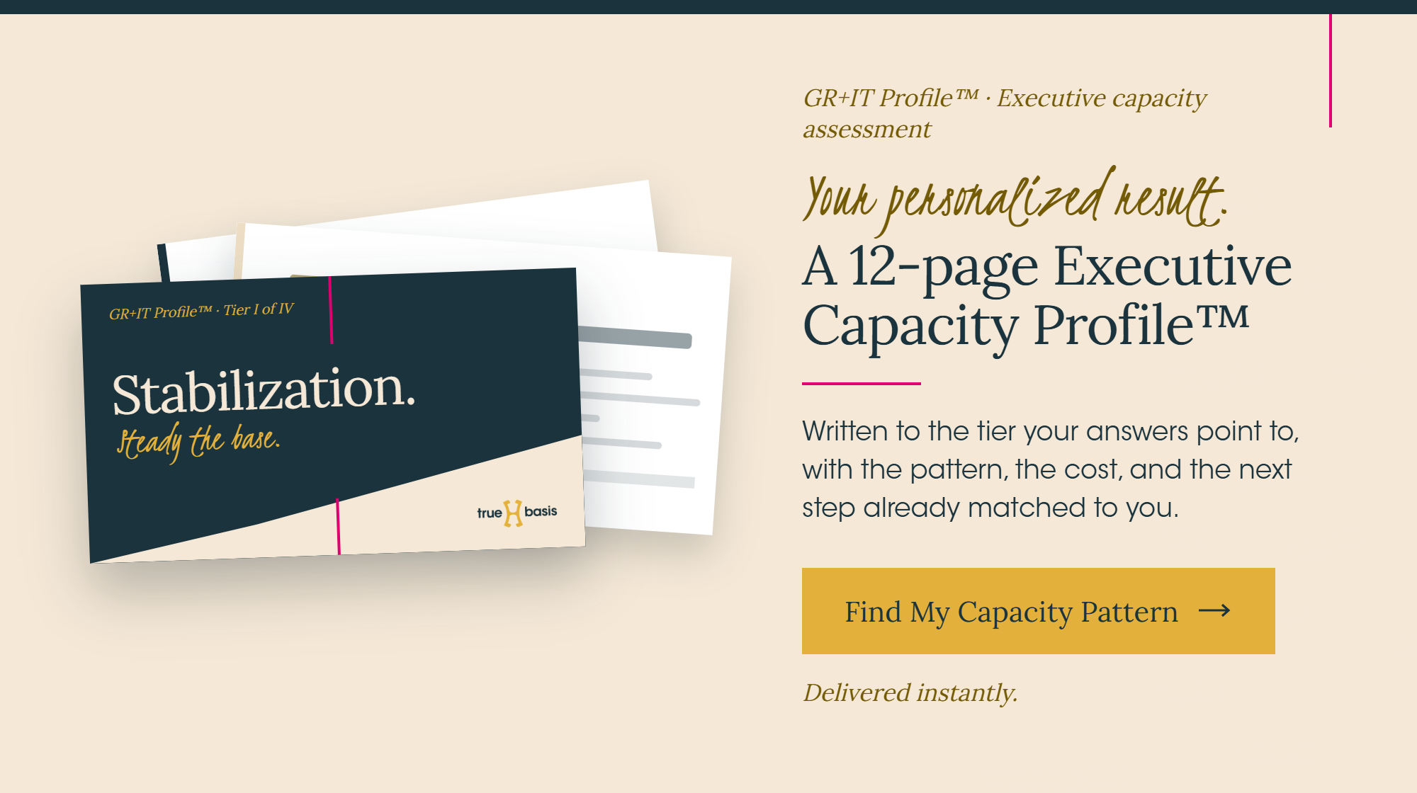 GR+IT Capacity Profile — sample report